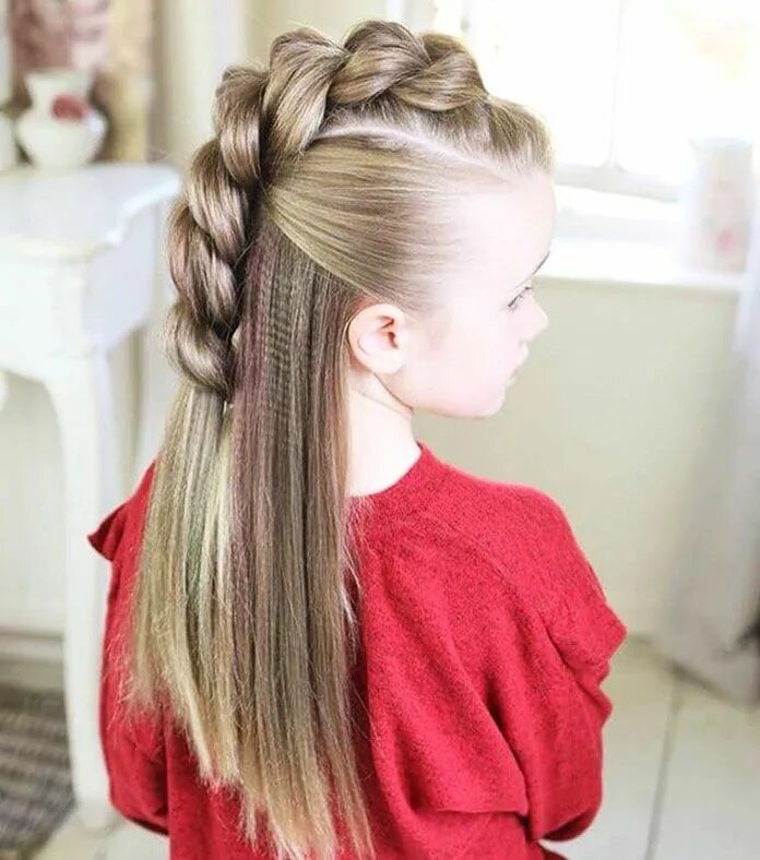 Красивые прически на длинные волосы подростку 11 Simple Easy Little Girl Hairstyles - Beautyholo Girls hairstyles easy, Easy l