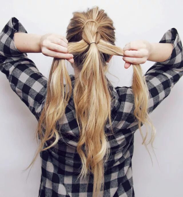 Красивые прически на длинные волосы резинками Pin by Tracie Thatcher on HAIR STYLE Braided hairstyles easy, Braided hairstyles