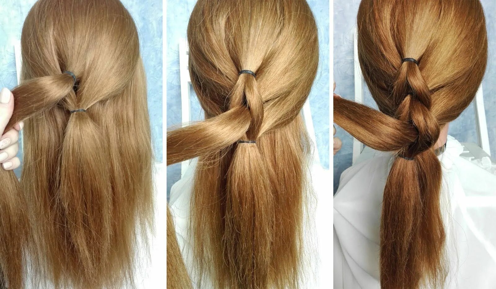 Красивые прически на длинные волосы резинками Image result for jak upiąć warkocz Hair, Hair styles, Long hair styles