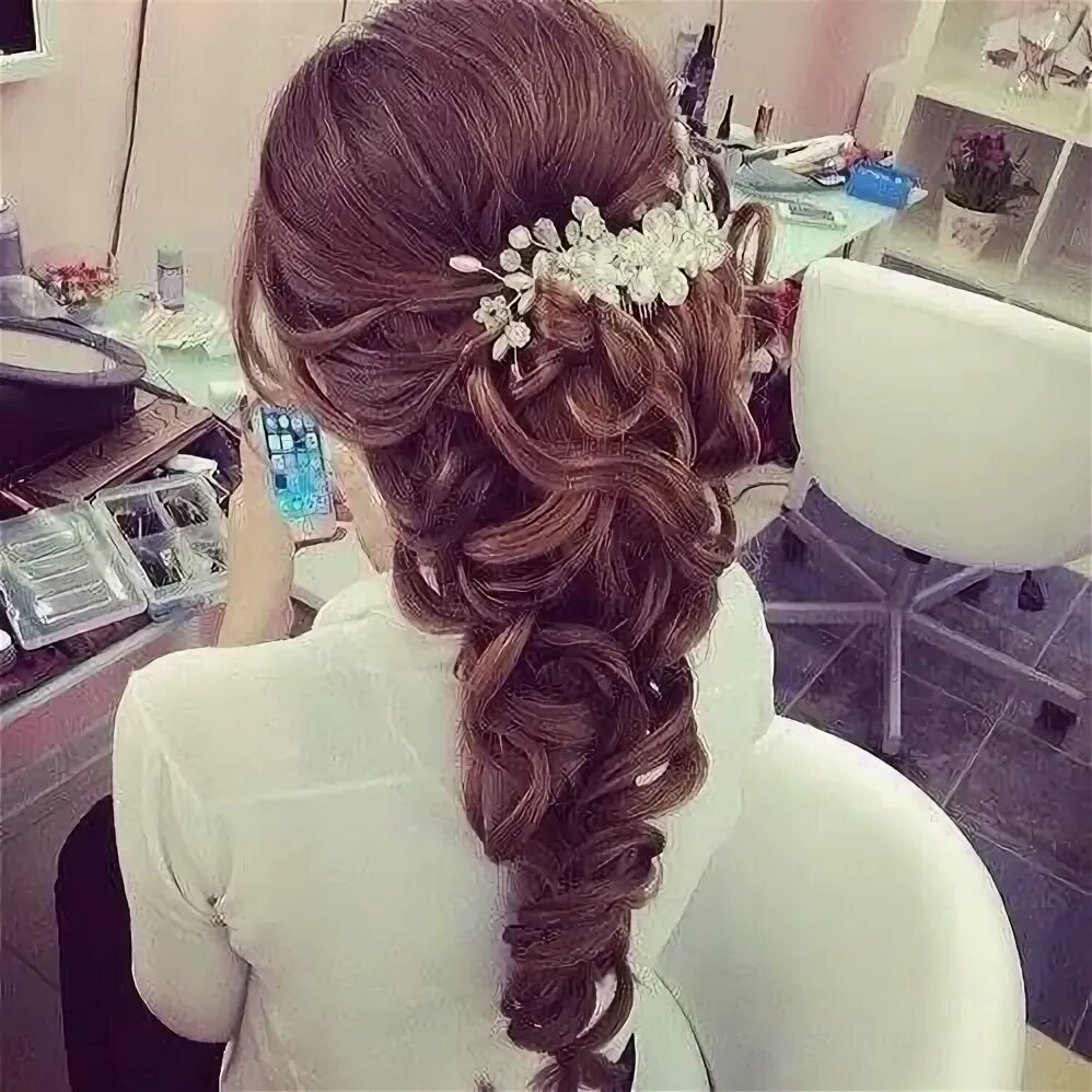 Красивые прически на длинные волосы выпускной Hairstyles & Beauty Wedding hairstyles, Hair styles, Prom hair