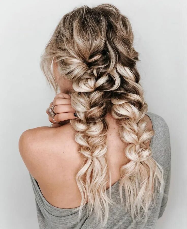 Красивые прически на длинные заплетенные Beautiful Hairstyle and Haircut for Women Укладка длинных волос, Прически средне