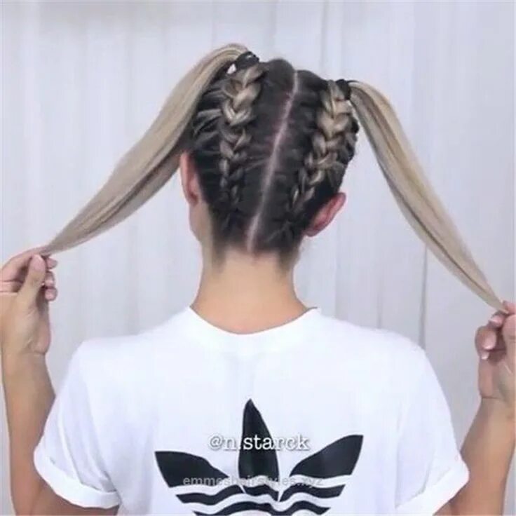 Красивые прически на физру Easy And Cute Back To School Hairstyles You Must Try; Cute Hairstyles; medium le