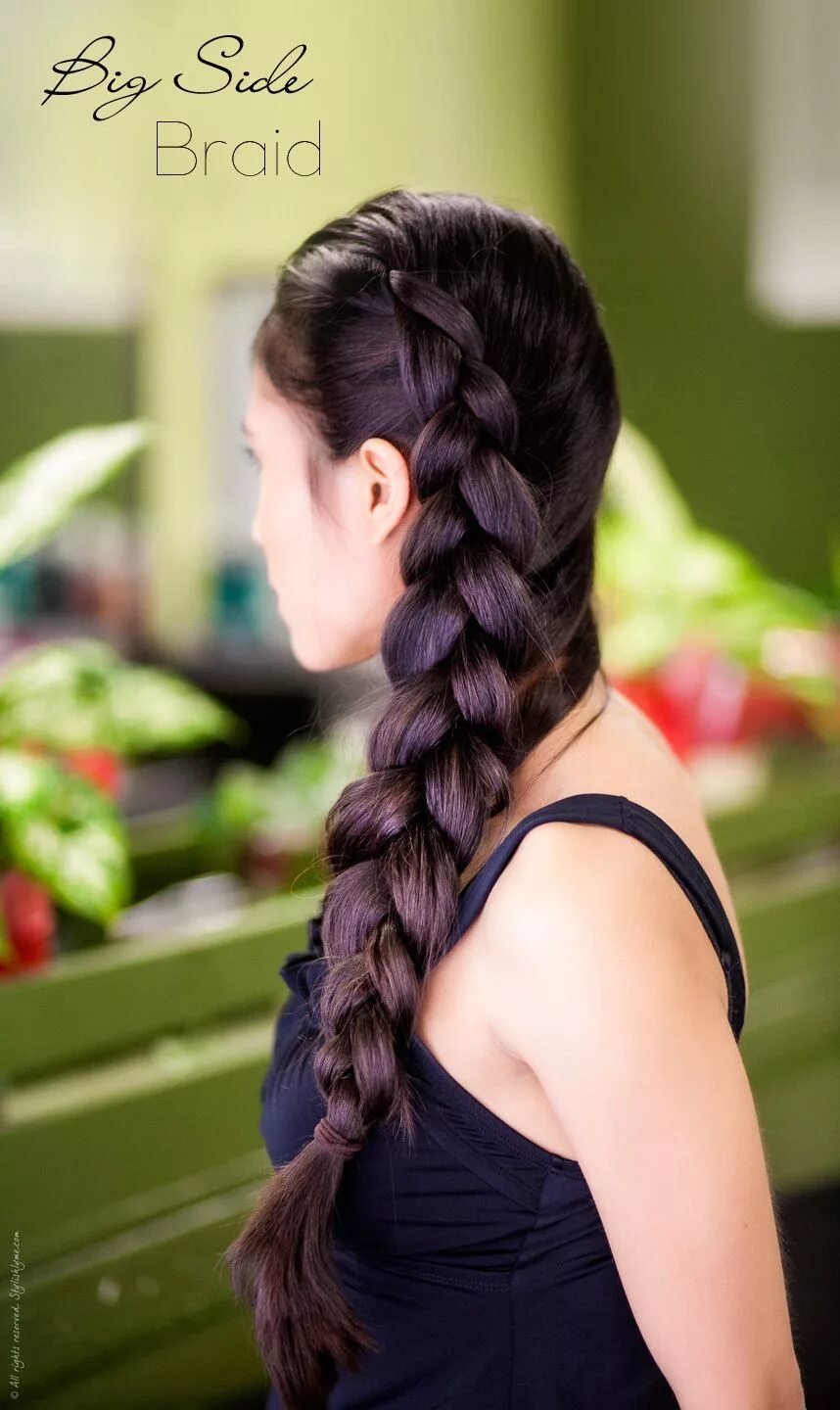 Красивые прически на густые волосы Big Side Braid - Hair Tutorial Long hair styles, Hair styles, Braids for long ha
