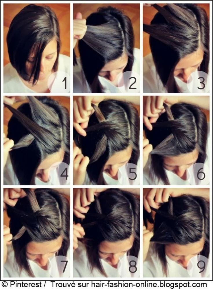 Красивые прически на каре в школу Coiffure tresse tuto cheveux court Wondercabinetsofeurope Cute hairstyles for sh