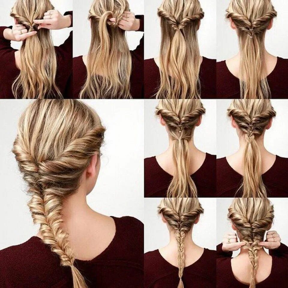 Красивые прически на каждый Мир Дизайна Fish tail braid tutorial, Easy hairstyles, Asymmetrical hairstyles