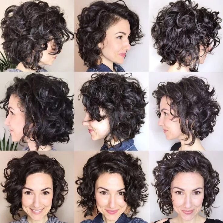 Красивые прически на короткие волосы кудрявые Pin on haare locken Curly hair styles, Haircuts for curly hair, Curly bob hairst