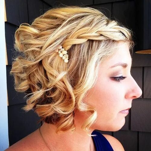 Красивые прически на короткие волосы на праздник 40 Sparkly Christmas and New Year Eve Hairstyles Prom hairstyles for short hair,