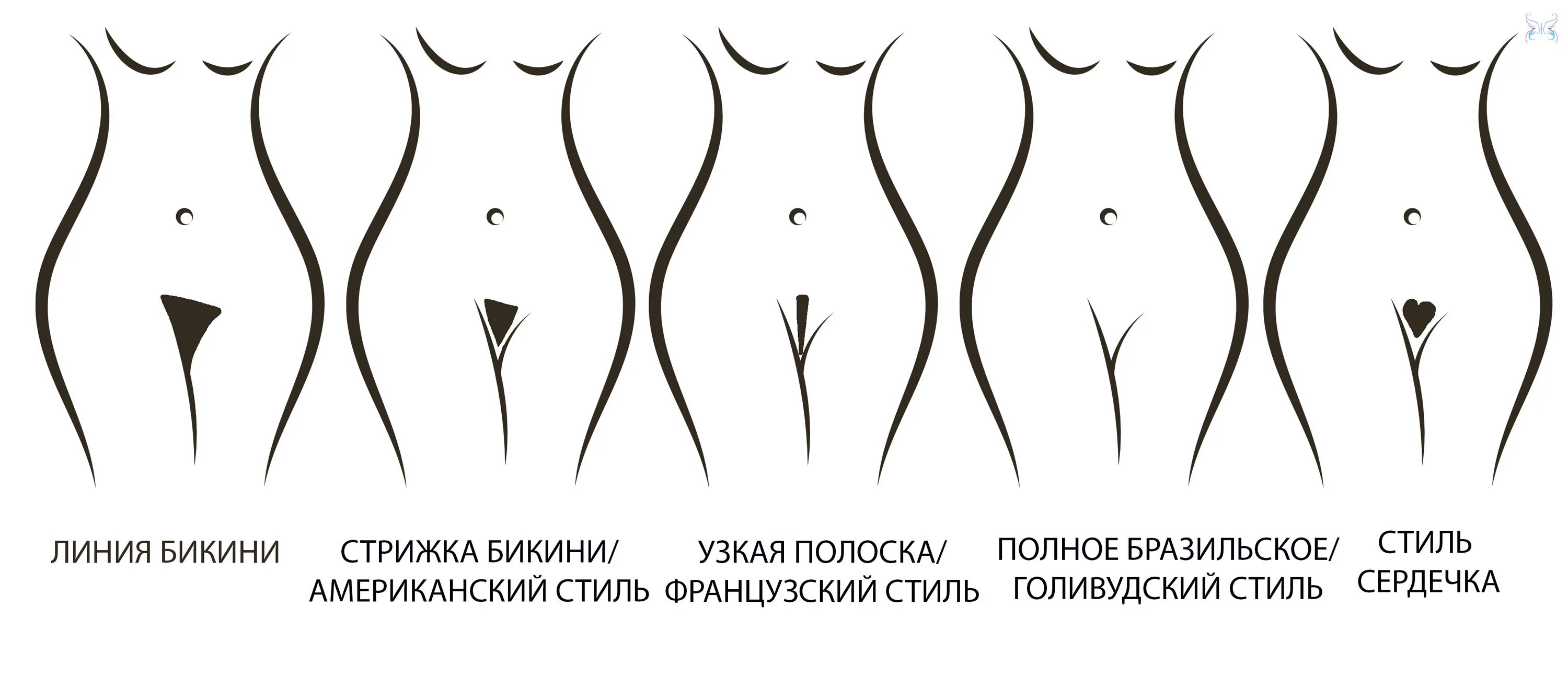 Красивые прически на лобке женщин Бразильская эпиляция: что это такое? Эпиляция бикини, тотальное бикини Клиника "