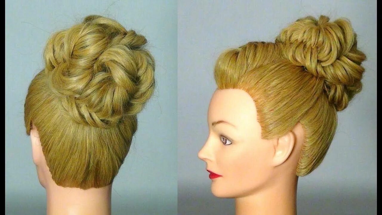 Красивые прически на манекенах Прическа с плетением "рыбий хвост". Braided hairstyles for long hair - YouTube