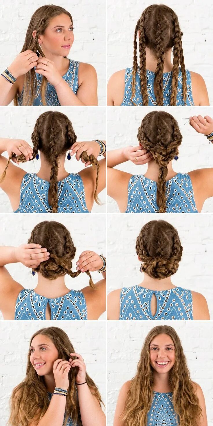 Красивые прически на ночь Hair Hack: How to Go from Braids to Waves for ALL Hair Lengths Hair hacks, Hair 