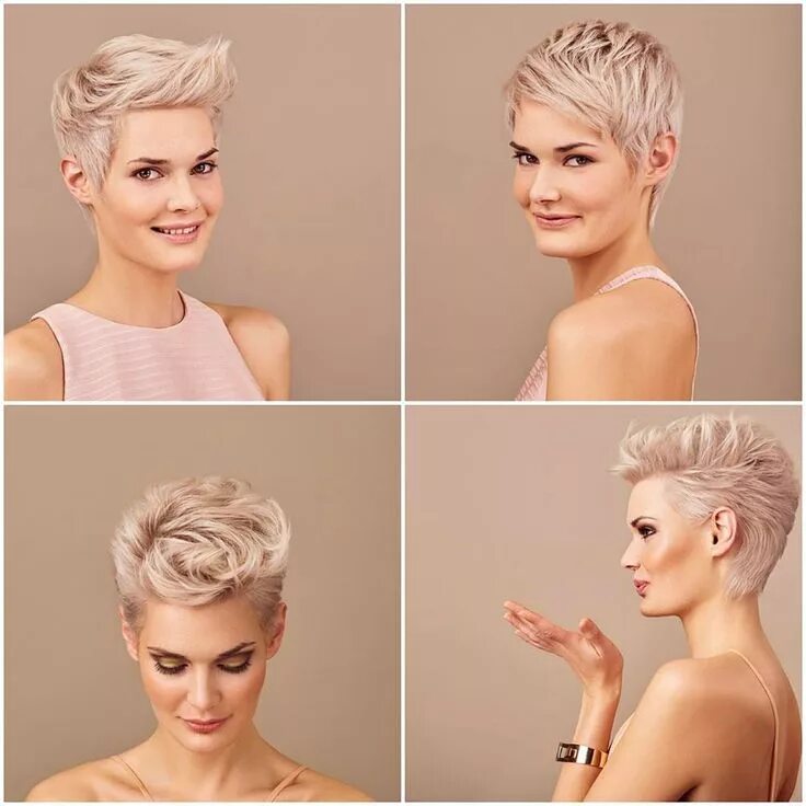 Красивые прически на очень короткие волосы Пин от пользователя Rosanne Lapointe на доске Hair Модные короткие стрижки, Стри