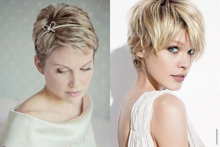 Красивые прически на очень короткие волосы Wedding hairstyle for short hair On the day of the wedding, each girl wants to l