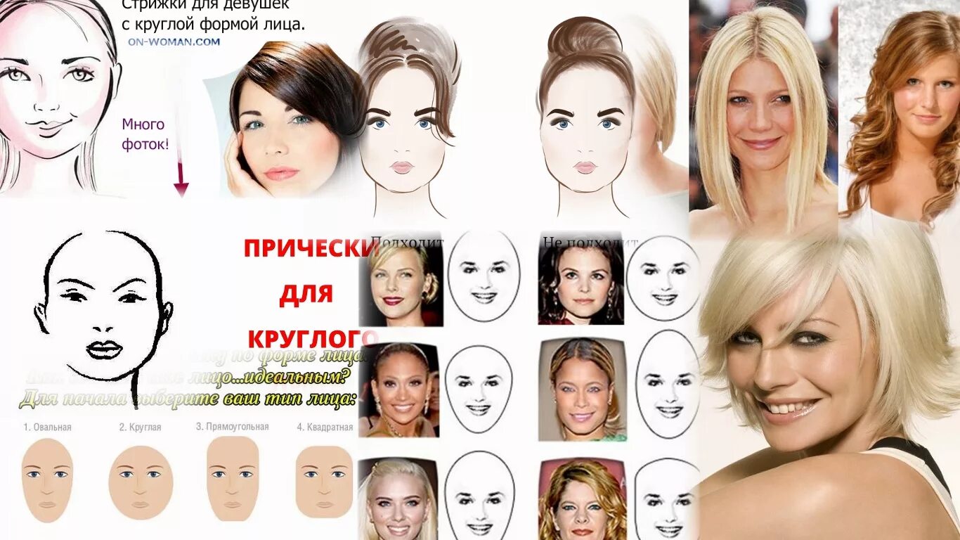 Красивые прически на овальное лицо Какие прически подходят к круглому лицу (77 фото)