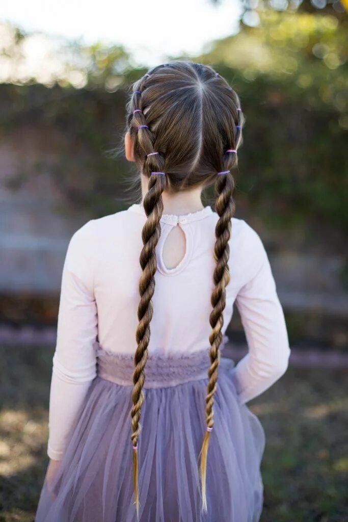 Красивые прически на прогулку cool Gebänderte Twist Braid Cute girls hairstyles, Hair styles, Long hair styles