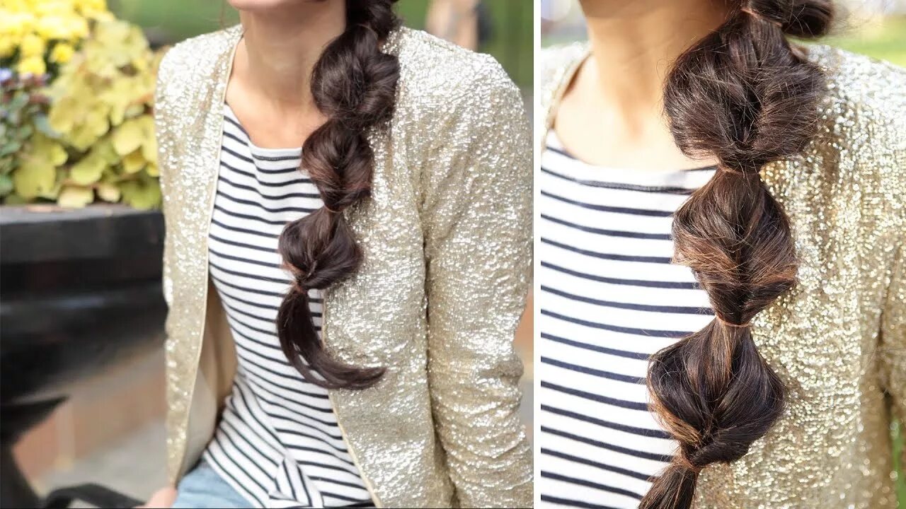 Красивые прически на прогулку Twist Around Side Braid - YouTube