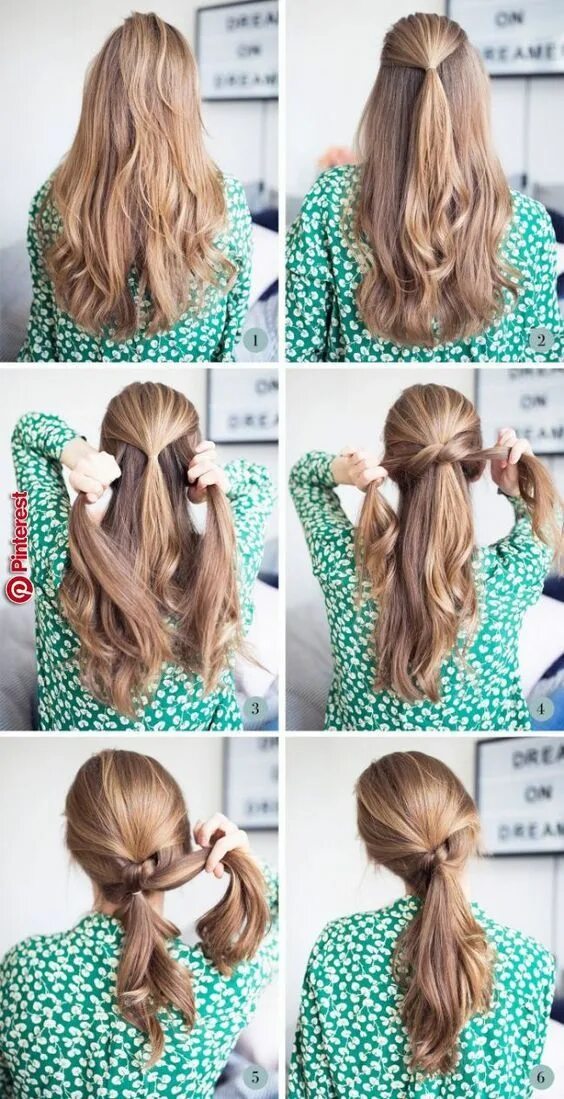 Красивые прически на прогулку легкие Easy Hair Tutorial for Work or School Haarfrisuren, Selbstgemachte frisuren, Haa