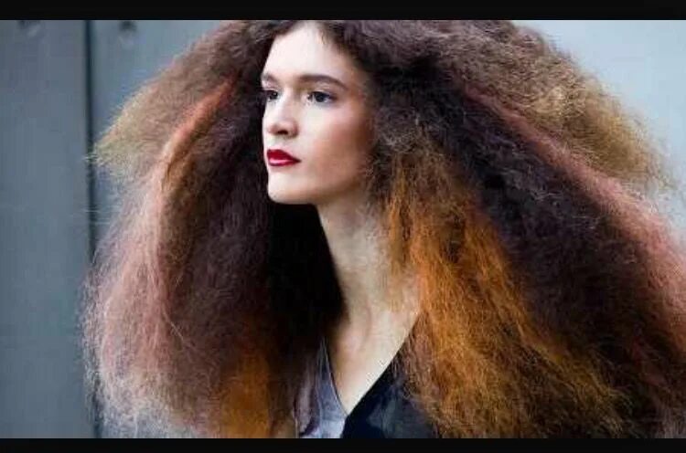 Красивые прически на пушистые волосы Blend of colours , feeling free Crimped hair, Hair shrinkage, Hair