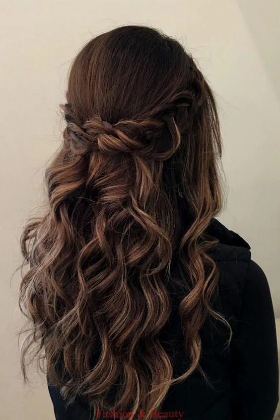 Красивые прически на распущенные короткие волосы 28 Captivating Half Up Half Down Wedding Hairstyles---brunette wedding hairstyle