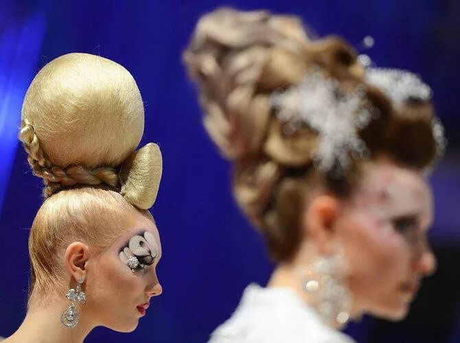 Красивые прически на соревнования Парикмахерский Кубок Мира OMC Hairworld 2014 в Германии (ФОТОГАЛЕРЕЯ) Kazakhstan