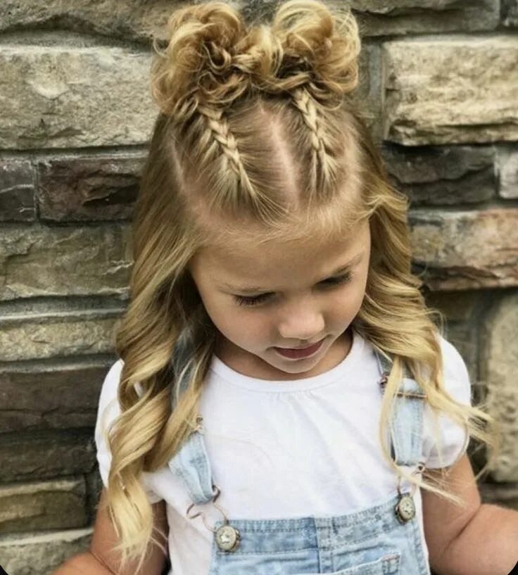 Красивые прически на средние волосы детям Pin by Laura Fabila on batmitzvah in 2020 Picture day hair, Girl hair dos, Kids 