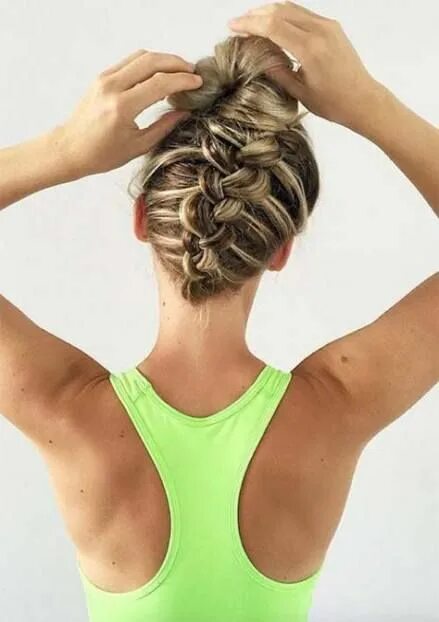 Красивые прически на средние волосы на физкультуру Braids for sports basketball workout hair 31+ ideas Sporty hairstyles, Sports ha