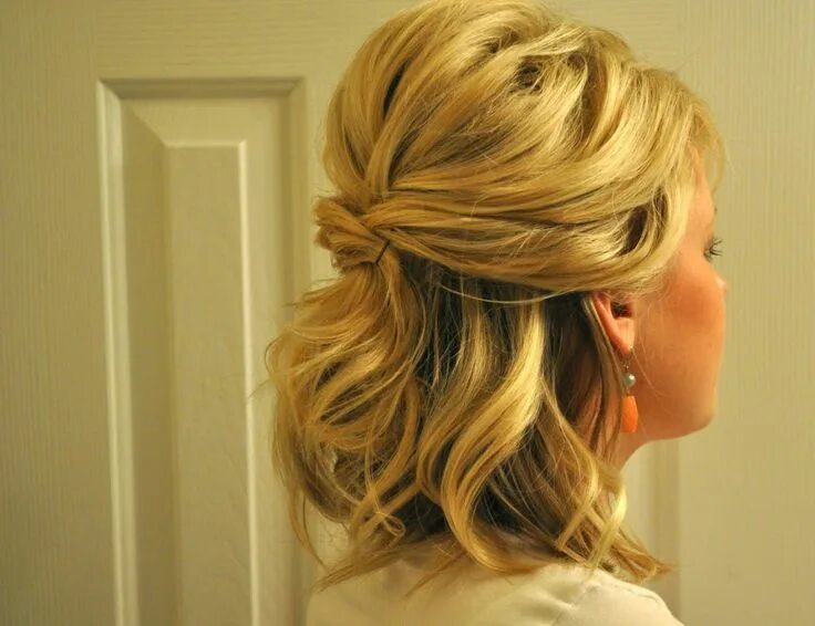 Красивые прически на средние волосы осветленные Astonishing Half Up Half Down Wedding Hairstyles For Short Length Hair Short Hai