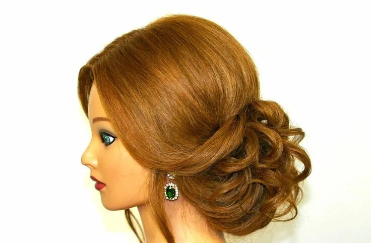 Красивые прически на средний волос видео Easy romantic hairstyles for long medium hair. Updo hairstyles Romantic hairstyl