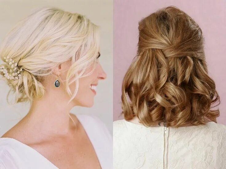 Красивые прически на среднюю длину coiffure cheveux mi long chignon-brushing Coiffure cheveux mi long, Cheveux mi l