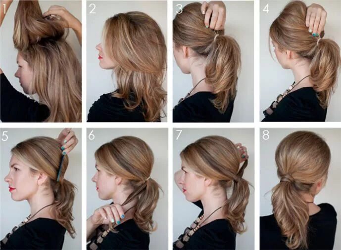 Красивые прически на среднюю длину на работу Long hair styles, Easy hairstyles for long hair, Bun hairstyles for long hair