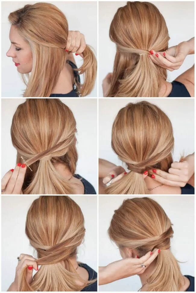 Красивые прически на среднюю длину на работу 12 cute hairstyle ideas for medium-length hair Hair lengths, Hair tutorial, Medi