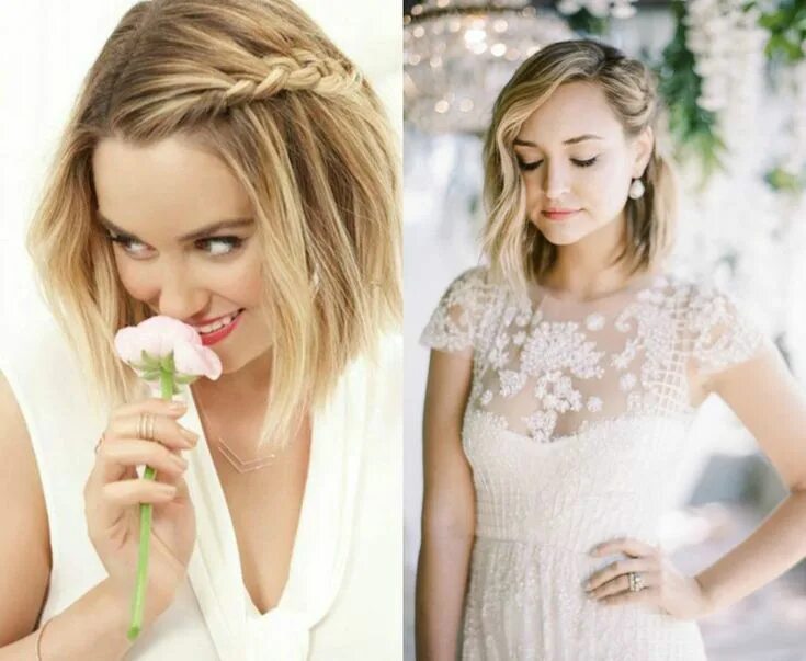 Красивые прически на свадьбу короткие волосы Bob Wedding Hairstyles for 2018 - wedding hairstyles 2018 Best Wedding Hairstyle