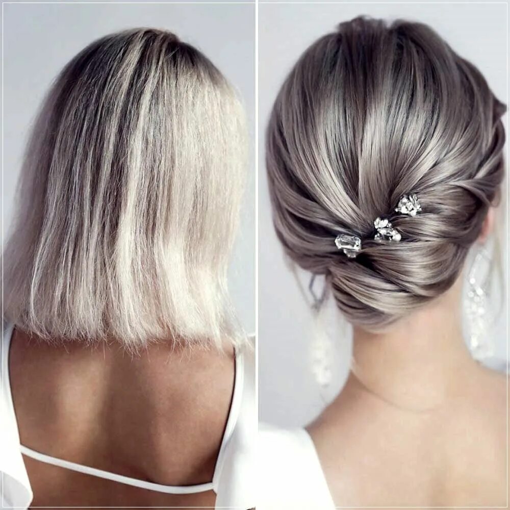 Красивые прически на свадьбу короткие волосы Chignon: 200 ways to do it, images and tutorials Long hair styles, Wedding hair 