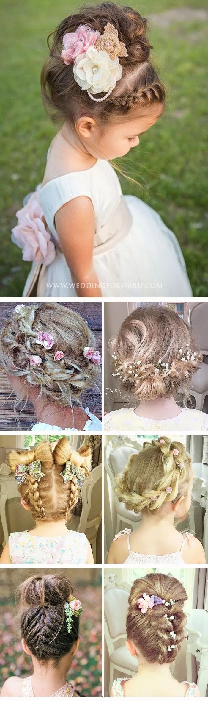 Красивые прически на свадьбу ребенку Flower Girl Hairstyles: 33 Trendy Looks 2024 Guide