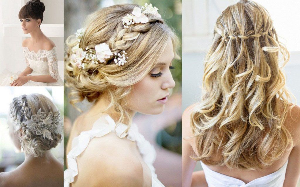 Красивые прически на свадьбу средние волосы Video: Wedding Hair from the '60's to Today Hair styles, Hair styles 2014, Bride