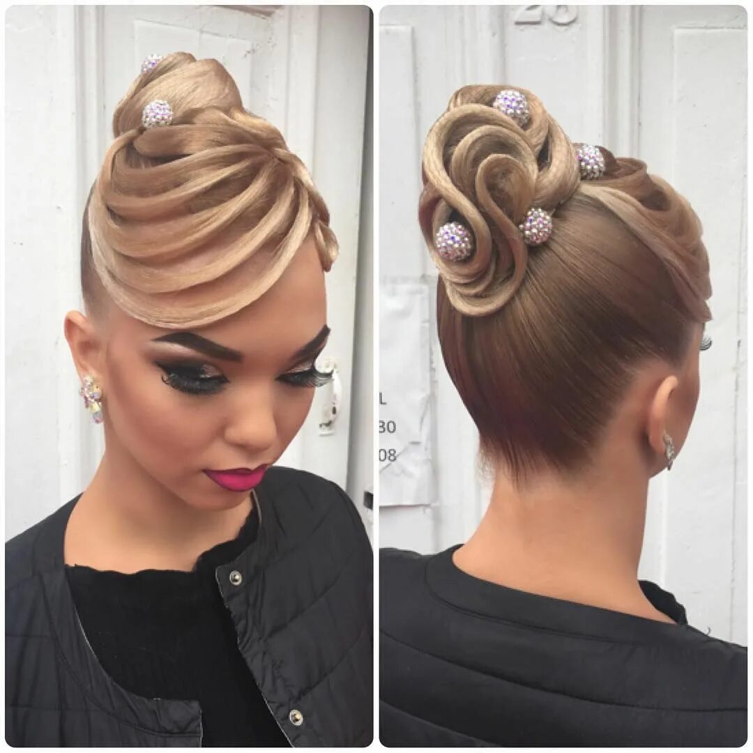 Красивые прически на танцы Ballroom Dance hairstyle inspiration #ballroom #dancesport Ballroom frisur, Tanz