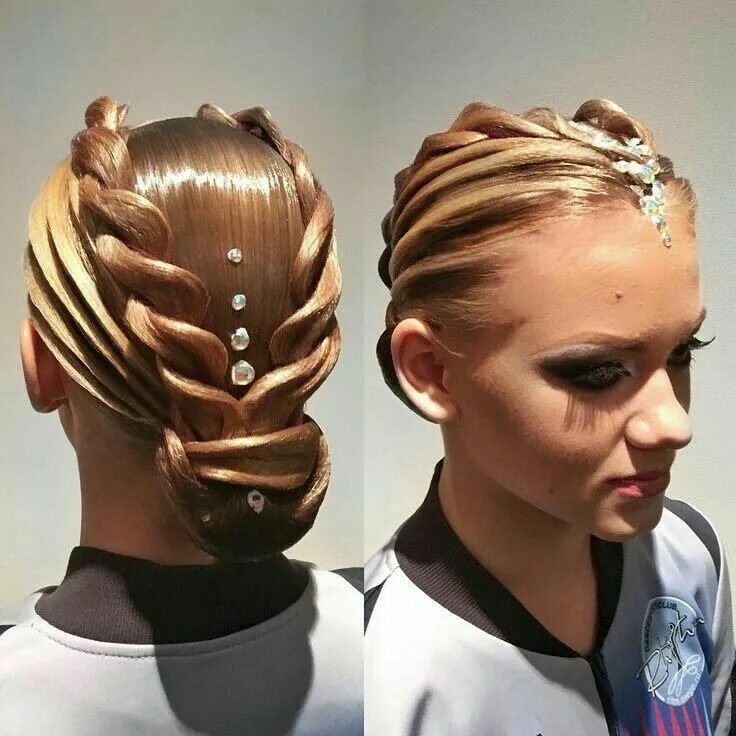 Красивые прически на танцы Peinados Dance hairstyles, Competition hair, Ballroom hair