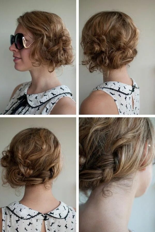 Красивые прически на волосы до плеч Easy updo for second day hair - Hair Romance Curly hair styles naturally, Long h