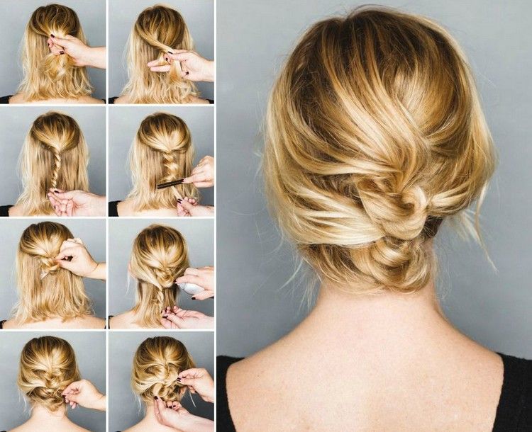 Красивые прически на волосы до плеч Loose updos for every occasion - ideas and instructions Michelle’s Wedding Mediu
