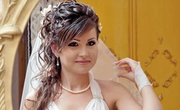 Красивые прически на волосы с челкой Wedding Hairstyles for Medium+Long Hair 2019 (With images) Long hair styles, Nat