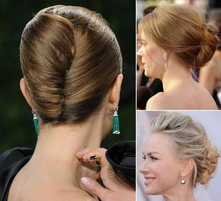 Красивые прически назад Pin by Liay Rich on make up.маникюр,прическа French twist hair, Medium hair styl