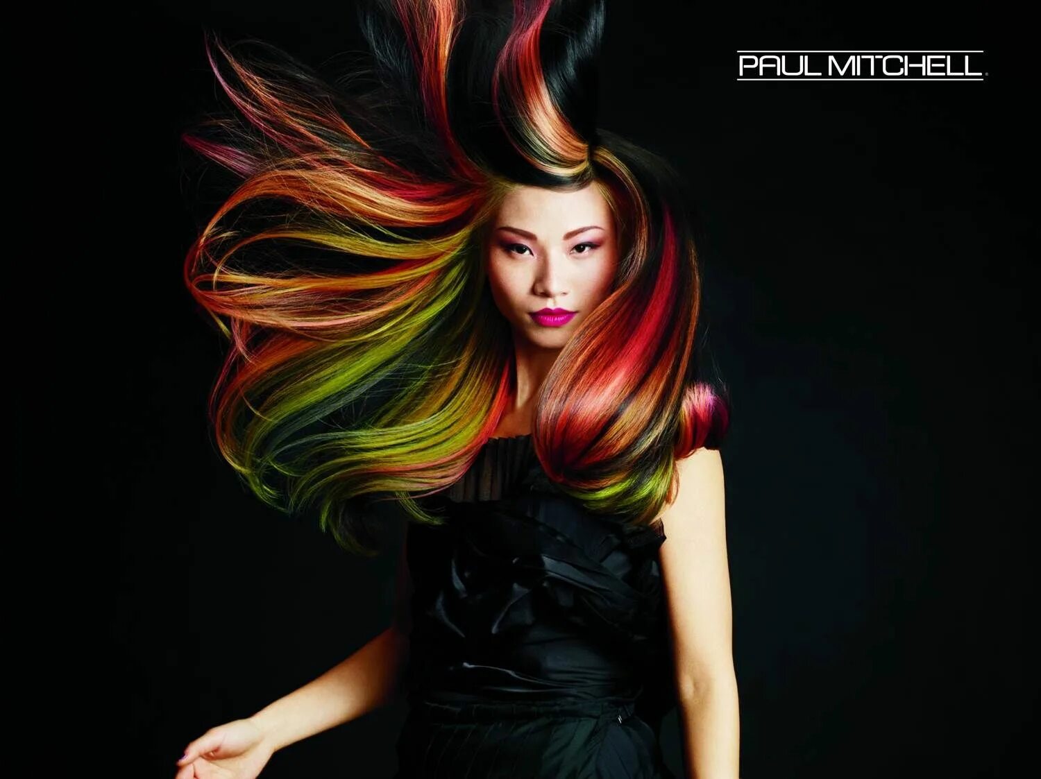 Красивые прически окрашивание Ming from the new Paul Mitchell Origami Collection Professional hair color, Bold