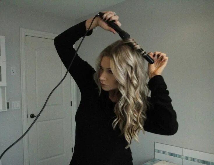 Красивые прически плойкой NuMe Wand hair tutorial by Angela Price Curls for long hair