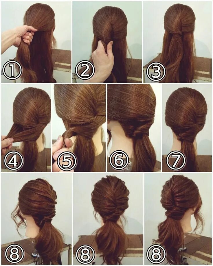 Красивые прически по этапно Pin by Arya on life style (With images) Pony hairstyles, Hair styles, Long hair 