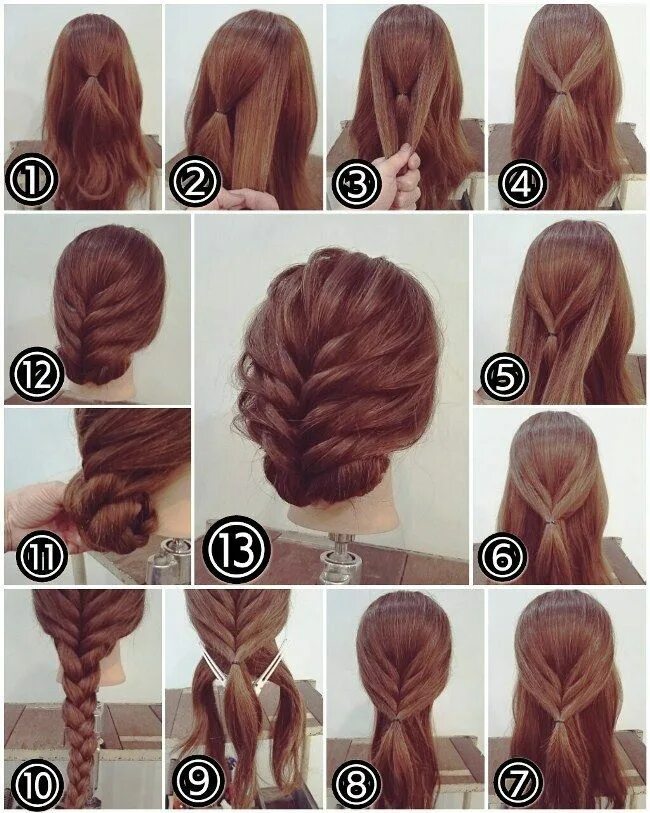 Красивые прически по этапно Simple Party Hairstyles For Long Hair Tutorials Step By Step - #trending #search