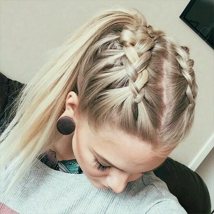 Красивые прически подростков на средние волосы Pin on peinados Braids for long hair, Cute hairstyles, French braid hairstyles