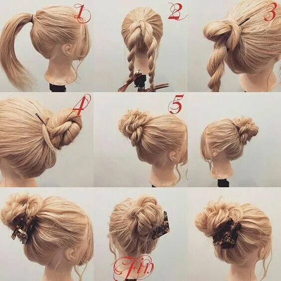 Красивые прически поэтапно Pin on ヘ ア ア レ ン ジ in 2024 Curly hair styles, Pinterest hair, Hair arrange