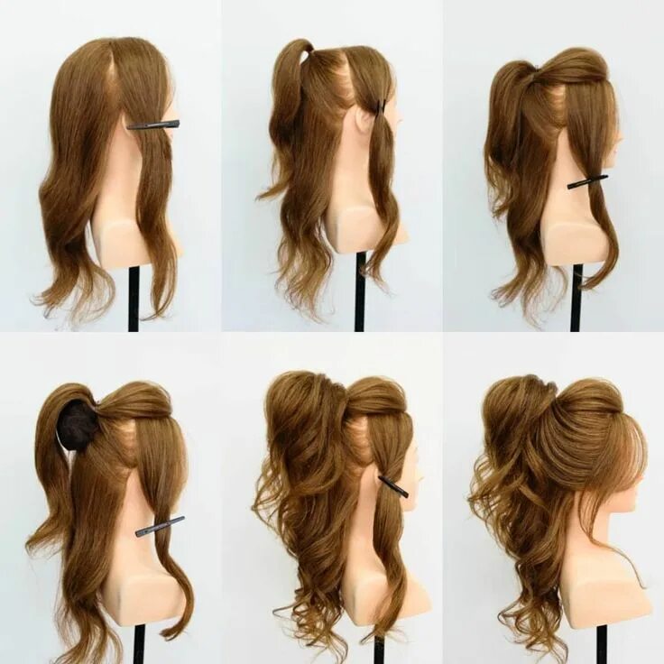Красивые прически поэтапно Pin on Уроки по укладке причесок Hairdo for long hair, Long hair styles, Medium 