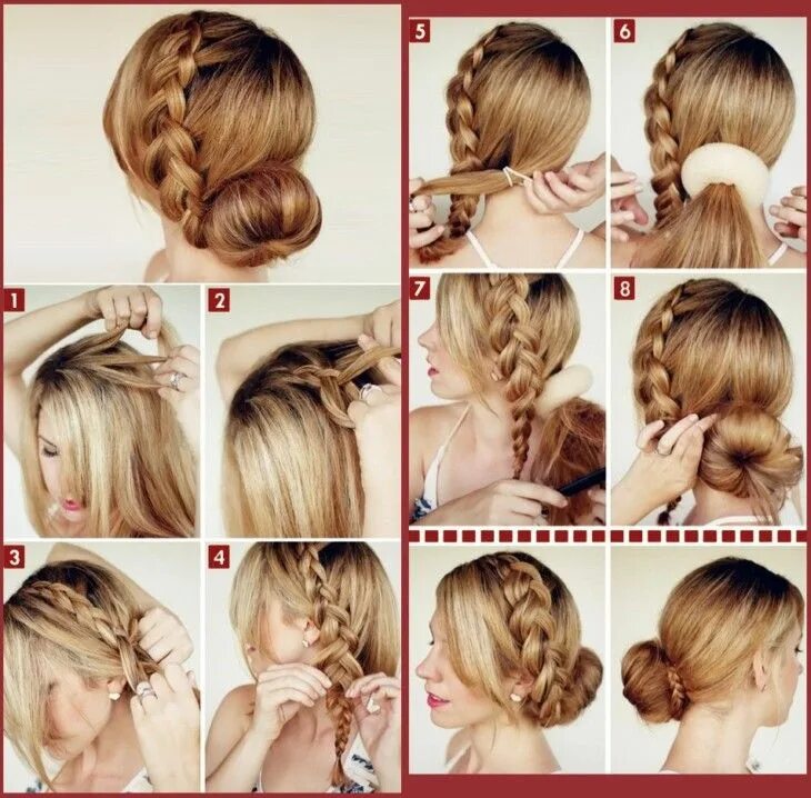 Красивые прически поэтапно Быстрые прически - основные формы Frisuren, Schnelle frisuren, Blog