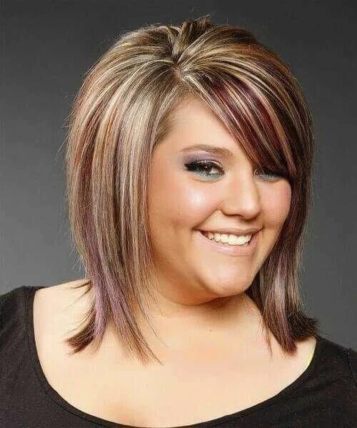 Красивые прически полных женщин Стрижки и прически для женщин и мужчин Hairstyles for fat faces, Hair lengths, H
