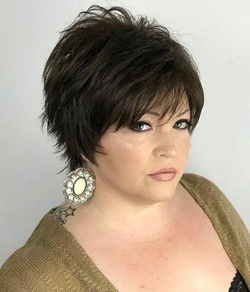 Красивые прически полных женщин Patsy Synthetic Wig Traditional Cap Short Pixie Cut - UniWigs ® Official Site Th